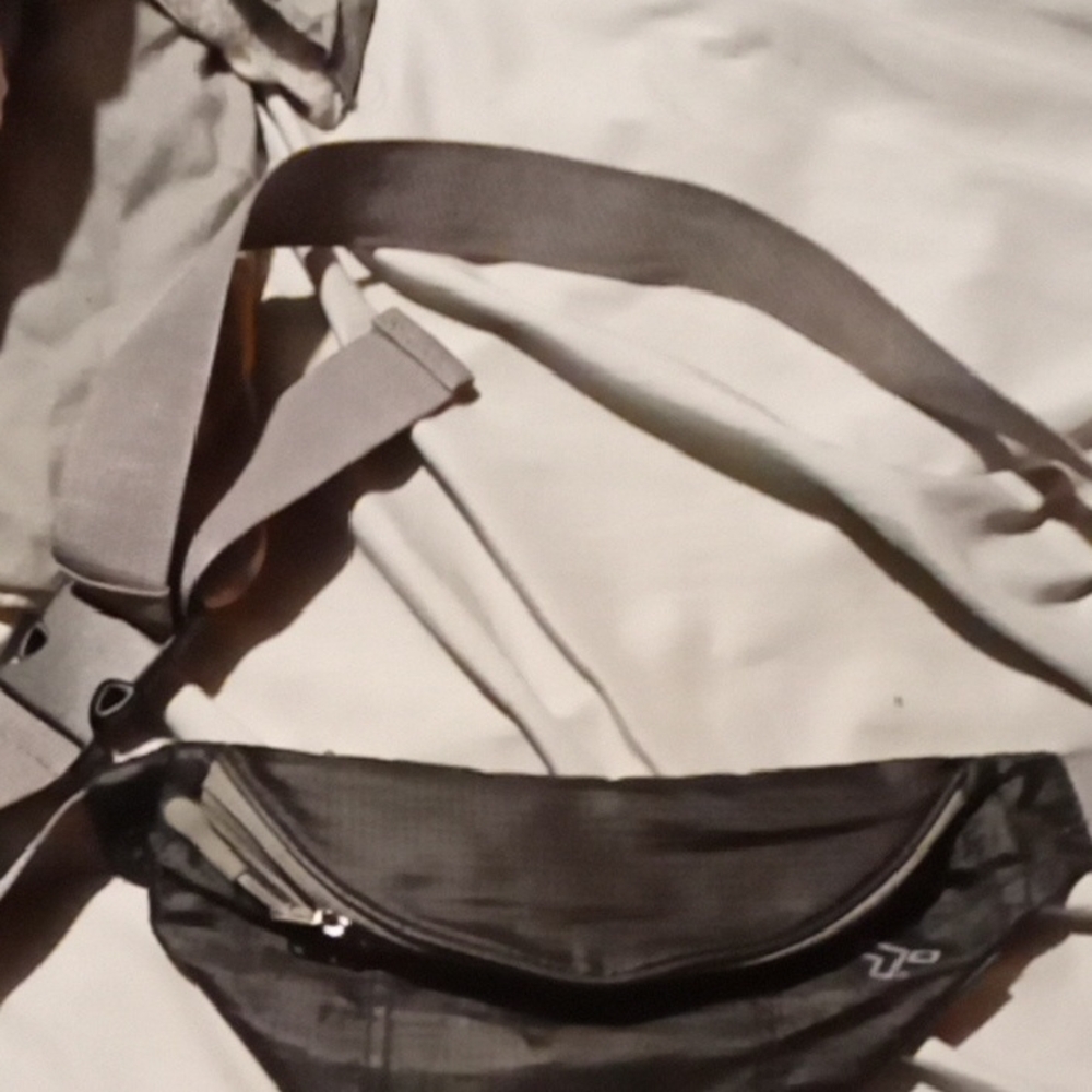 Men's Black Waist Bag